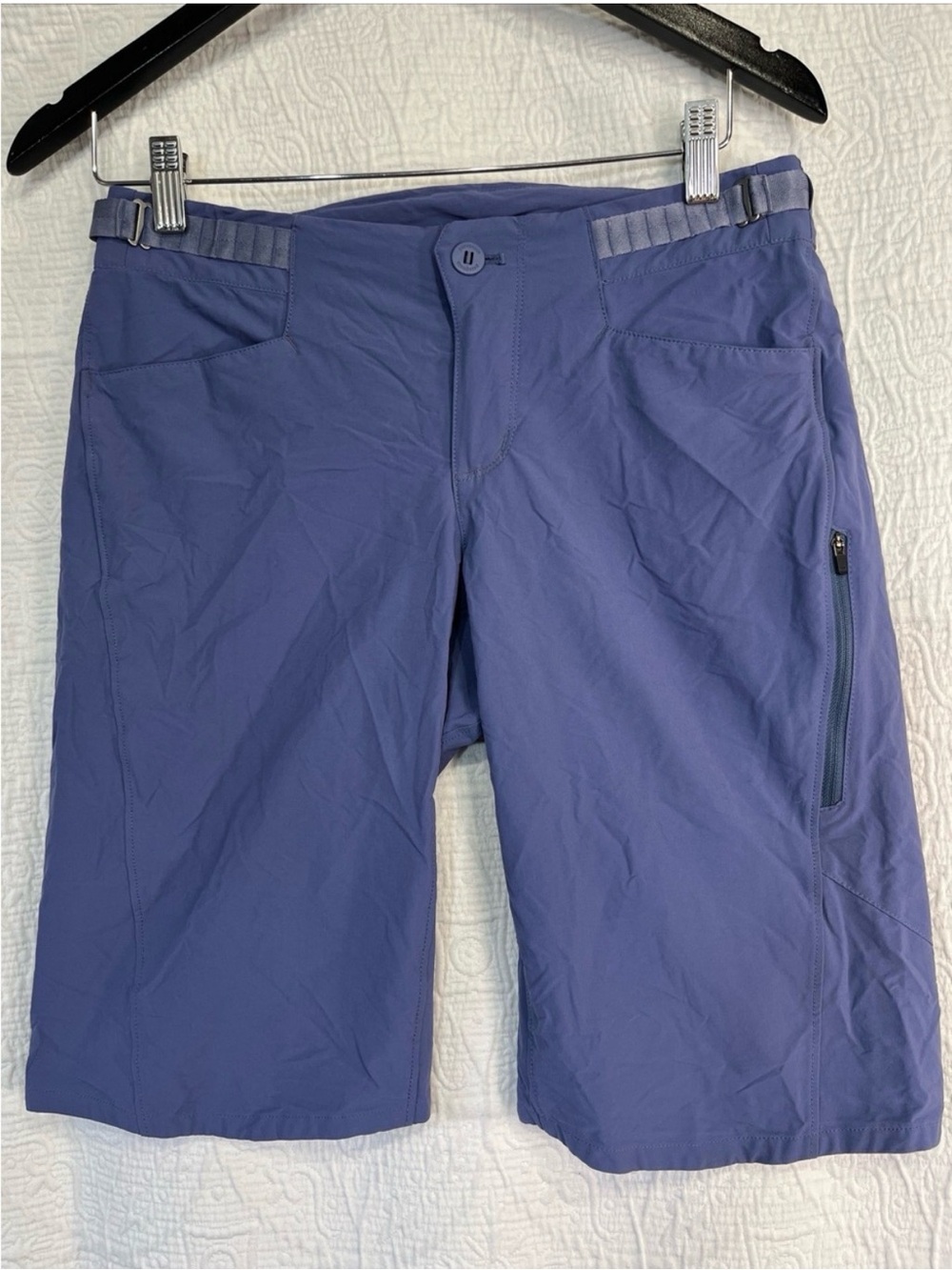 Patagonia Dirt Craft Bike Shorts Womens Size 6 Purple Blue Cycling MTB